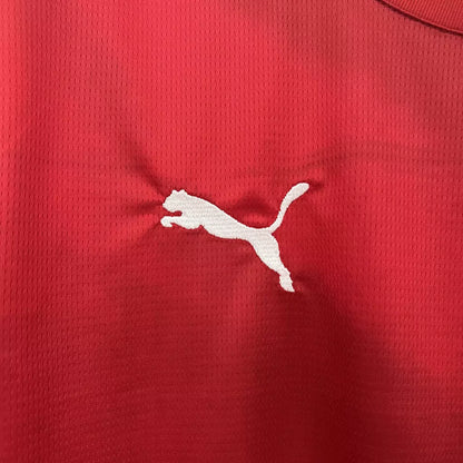 Camisa Sérvia Home Eurocopa 24/25 - Torcedor Puma Masculino - Vermelho