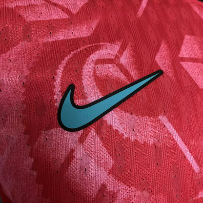 Camisa Coreia do Sul Home 24/25 - Jogador Nike Masculino - Vermelho Rosa