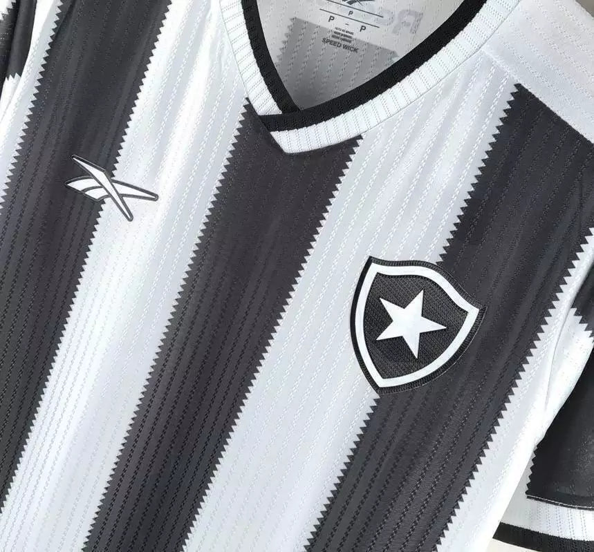 Camisa Botafogo Home 2024/25 - Torcedor Reebok Masculino - Preto e Branco