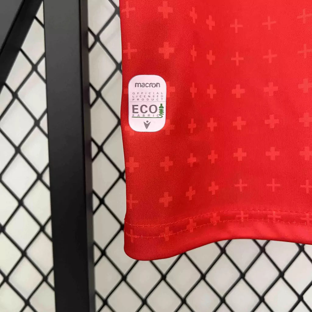 Camisa Geórgia Third Eurocopa 24/25 - Torcedor Macron Masculino - Vermelho