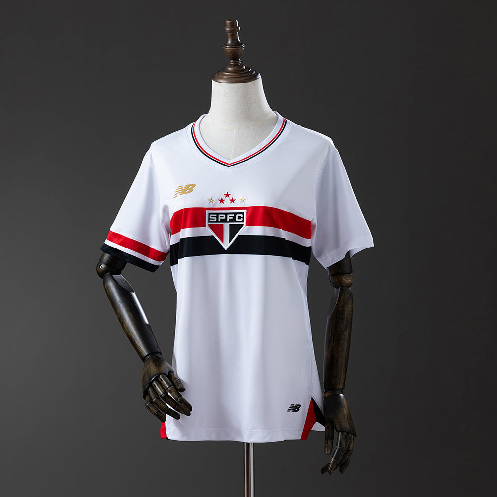 Camisa São Paulo Home 2025/26 - Torcedor New Balance Feminina - Branco