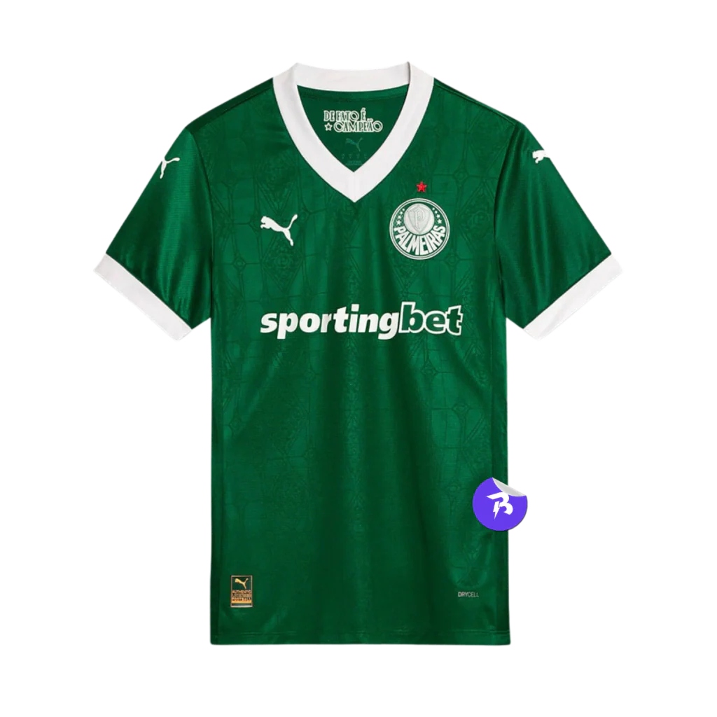 Camisa Palmeiras Home 2025/26 - Torcedor Puma Masculino - Verde