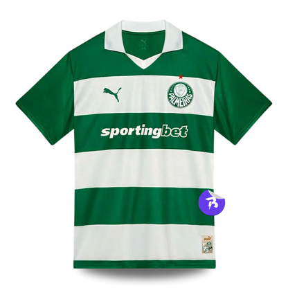 Camisa Palmeiras Avanti 2025/26 Torcedor Puma Masculino - Verde e Branco