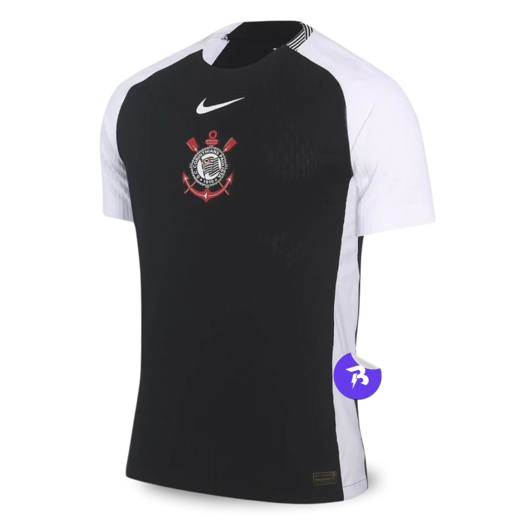 Camisa Timão Away 2025/26 Versão Jogador Nike Masculino - Preto