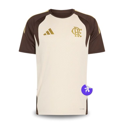 Camisa Flamengo 2026/27 Treino Adidas Masculina - Bege