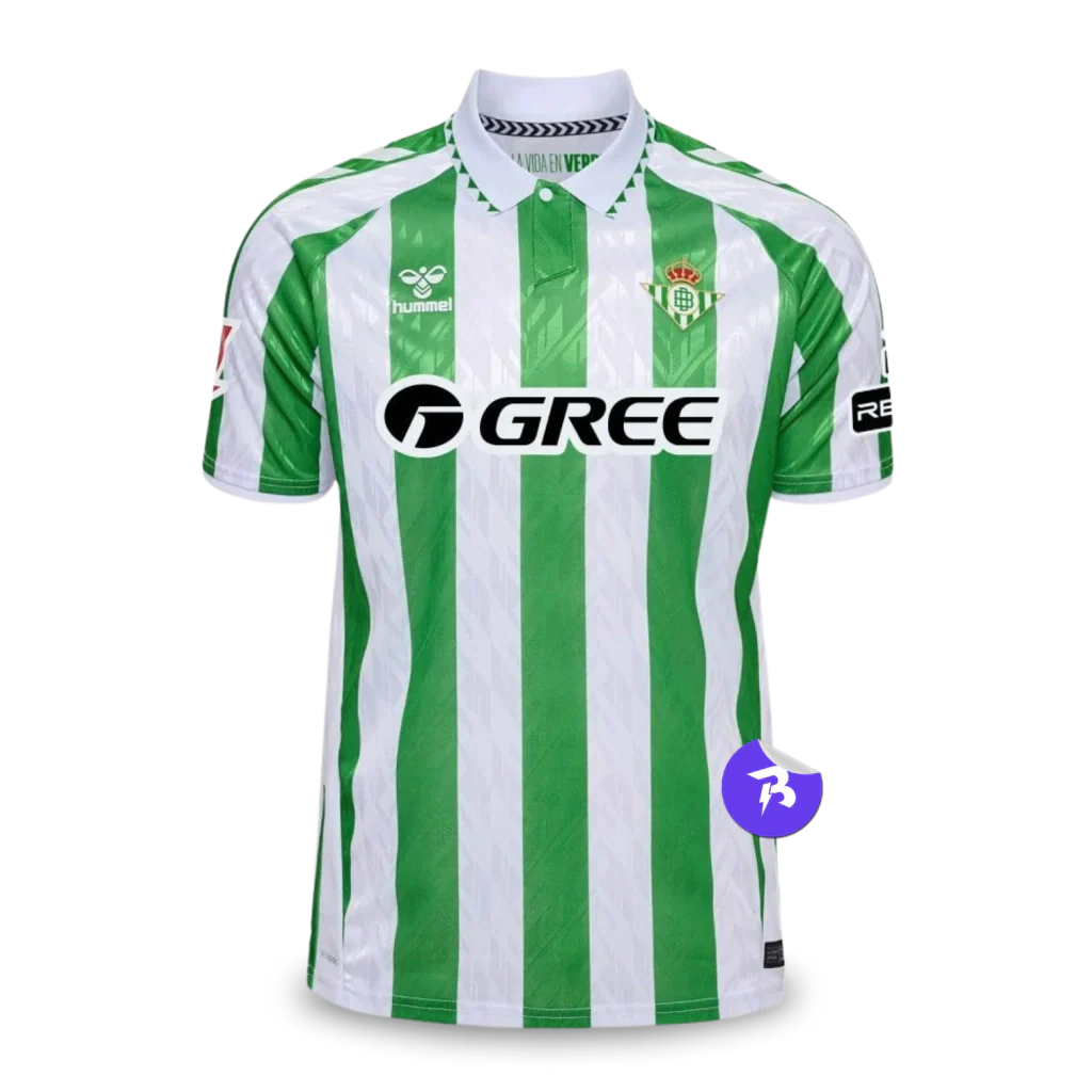 Camisa Real Betis Home 24/25 - Torcedor Masculino Hummel - Verde e Branco