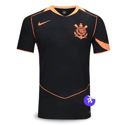 Camisa Timão Third 2025/26 Versão Jogador Nike Masculino - Preto e Laranja