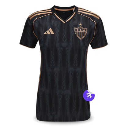 Camisa Atlético Mineiro Third 2025/26 - Torcedor Adidas Feminina - Preto e Dourado