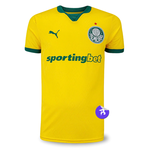 Camisa Palmeiras Third 2025/26 - Torcedor Puma Masculino - Amarelo