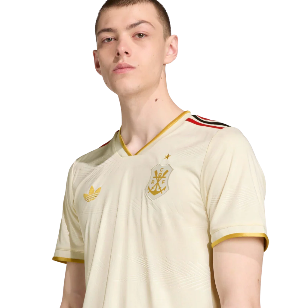 Camisa Flamengo Third 2025/26 Torcedor Adidas Masculino - Bege