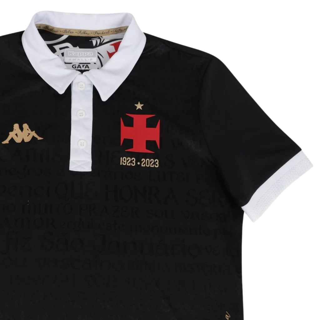 Camisa Vasco da Gama Third 2023/24 - Torcedor Kappa Feminina - Preto