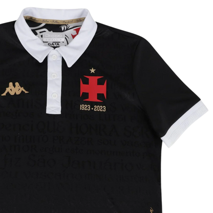 Camisa Vasco da Gama Third 2023/24 - Torcedor Kappa Feminina - Preto