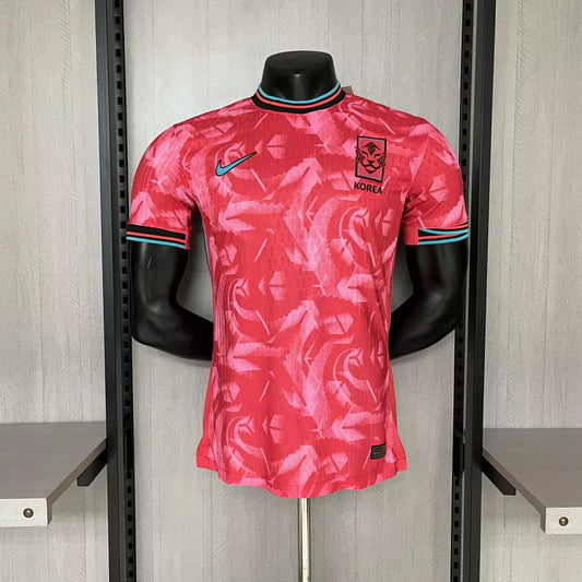 Camisa Coreia do Sul Home 24/25 - Jogador Nike Masculino - Vermelho Rosa