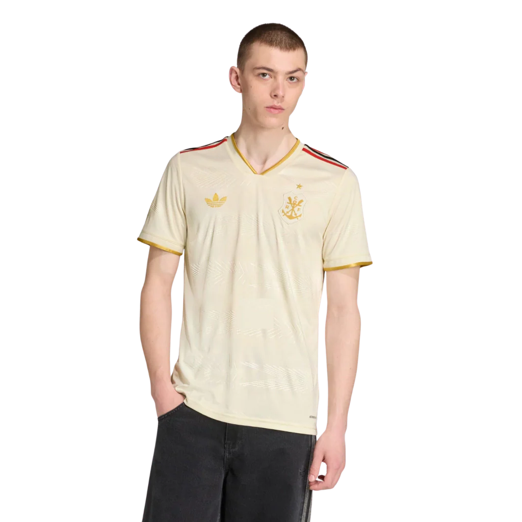 Camisa Flamengo Third 2025/26 Torcedor Adidas Masculino - Bege