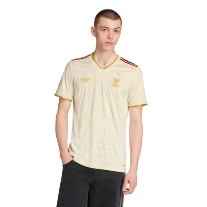 Camisa Flamengo Third 2025/26 Torcedor Adidas Masculino - Bege