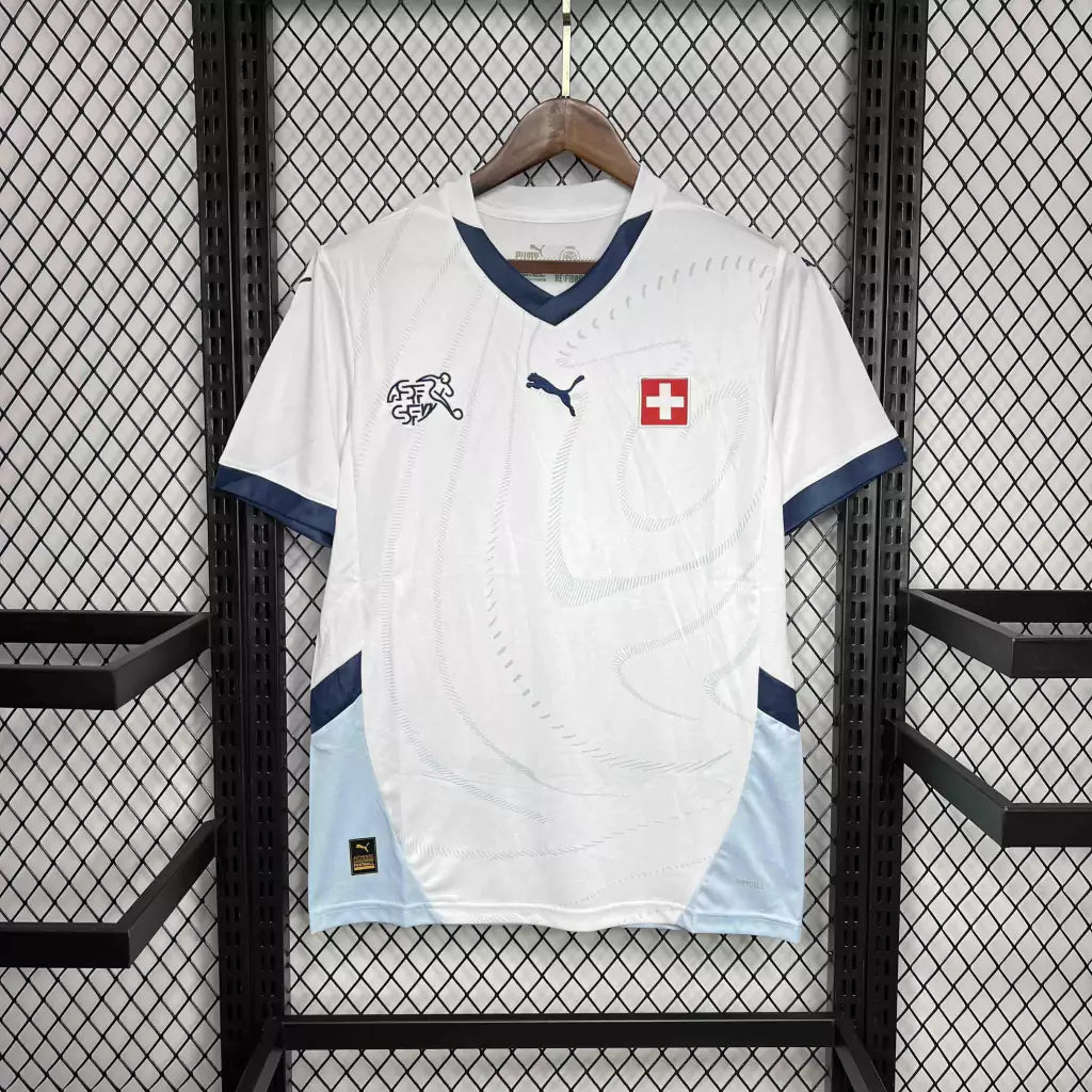 Camisa Suiça Away Eurocopa 24/25 - Torcedor Puma Masculino - Branco