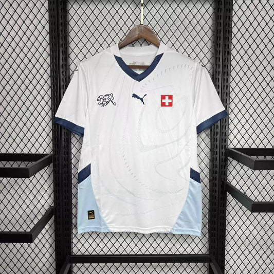 Camisa Suiça Away Eurocopa 24/25 - Torcedor Puma Masculino - Branco
