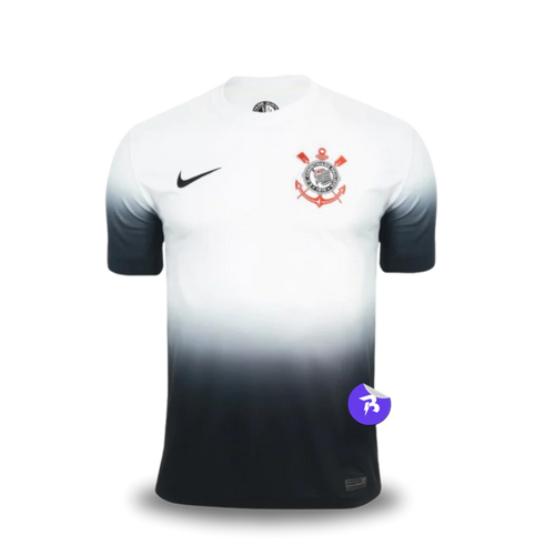 Camisa Timão Home 2024/25 Torcedor Nike Masculino - Branco e Preto