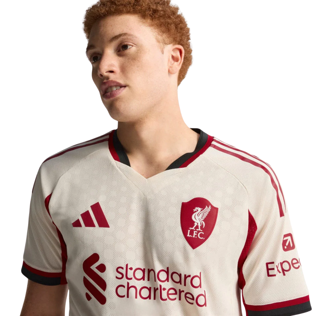 Camisa Liverpool Away 25/26 Jogador Adidas Masculino - Bege