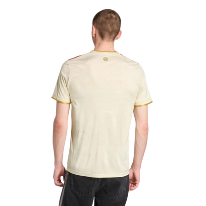 Camisa Flamengo Third 2025/26 Torcedor Adidas Masculino - Bege