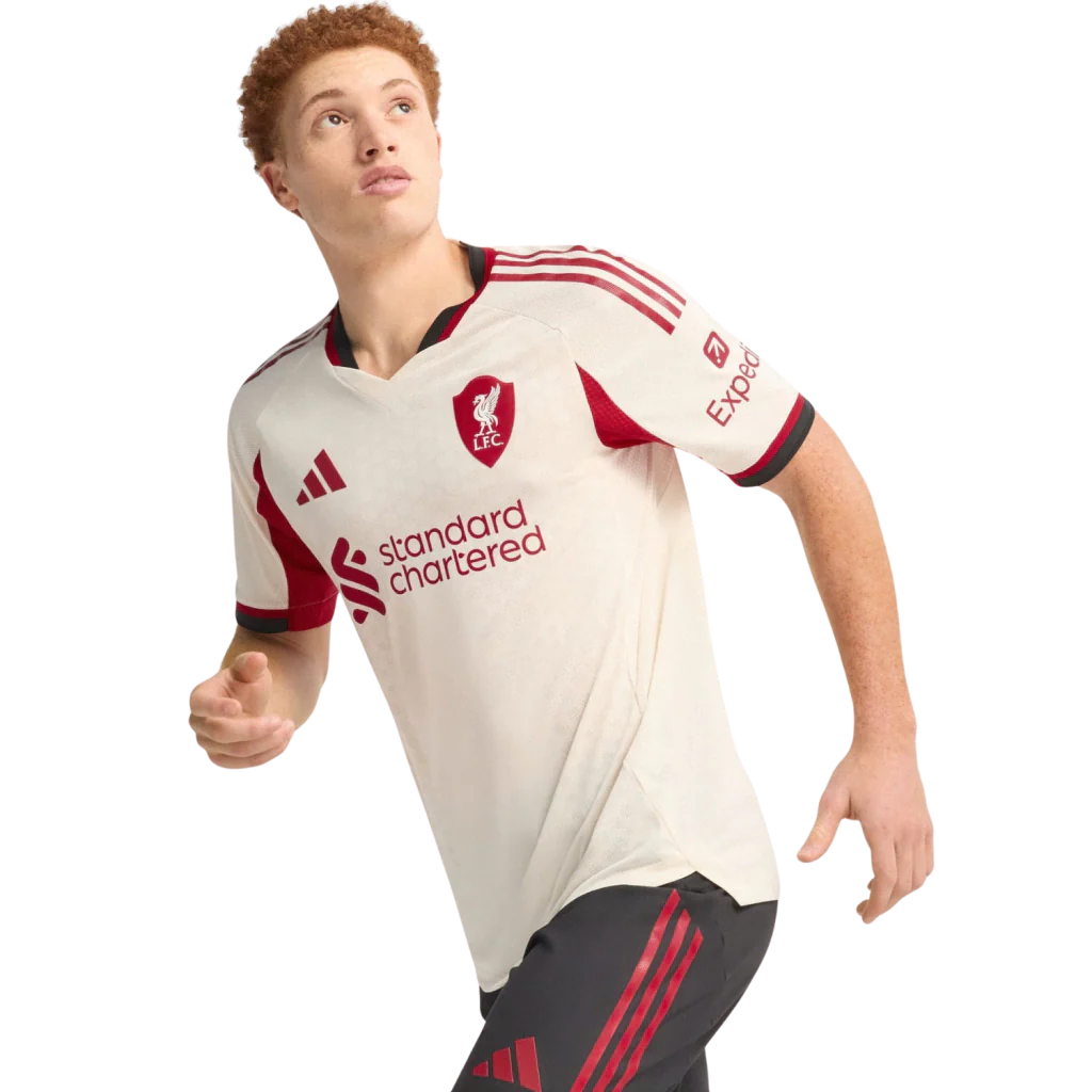 Camisa Liverpool Away 25/26 Jogador Adidas Masculino - Bege