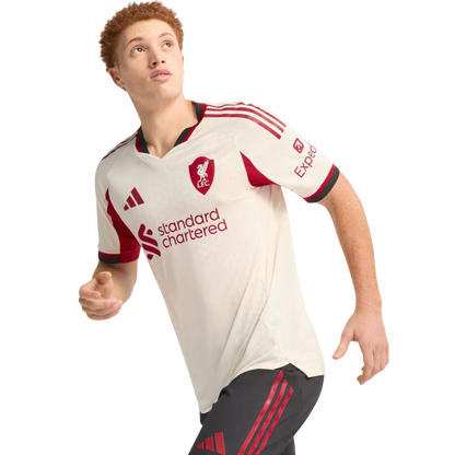 Camisa Liverpool Away 25/26 Jogador Adidas Masculino - Bege