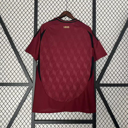 Camisa Bélgica Home Eurocopa 24/25 - Torcedor Adidas Masculino - Vinho