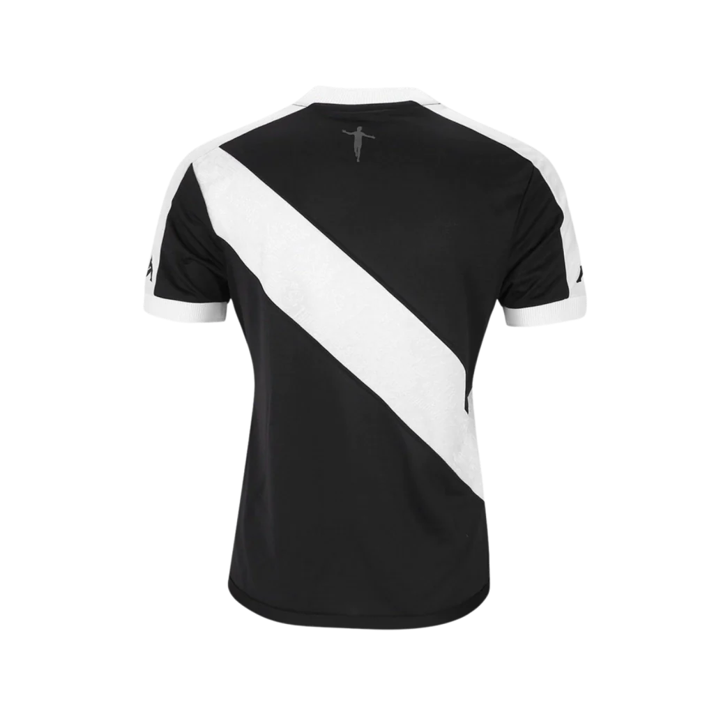 Camisa Vasco da Gama Home 2024/25 - Torcedor Kappa Feminina - Preto e Branco