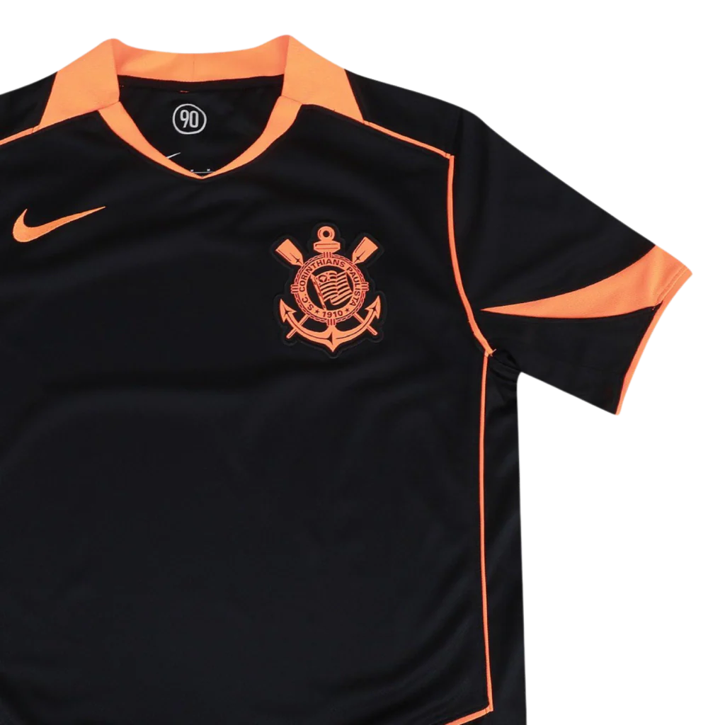 Camisa Timão Third 2025/26 - Torcedor Nike Masculino - Preto e Laranja