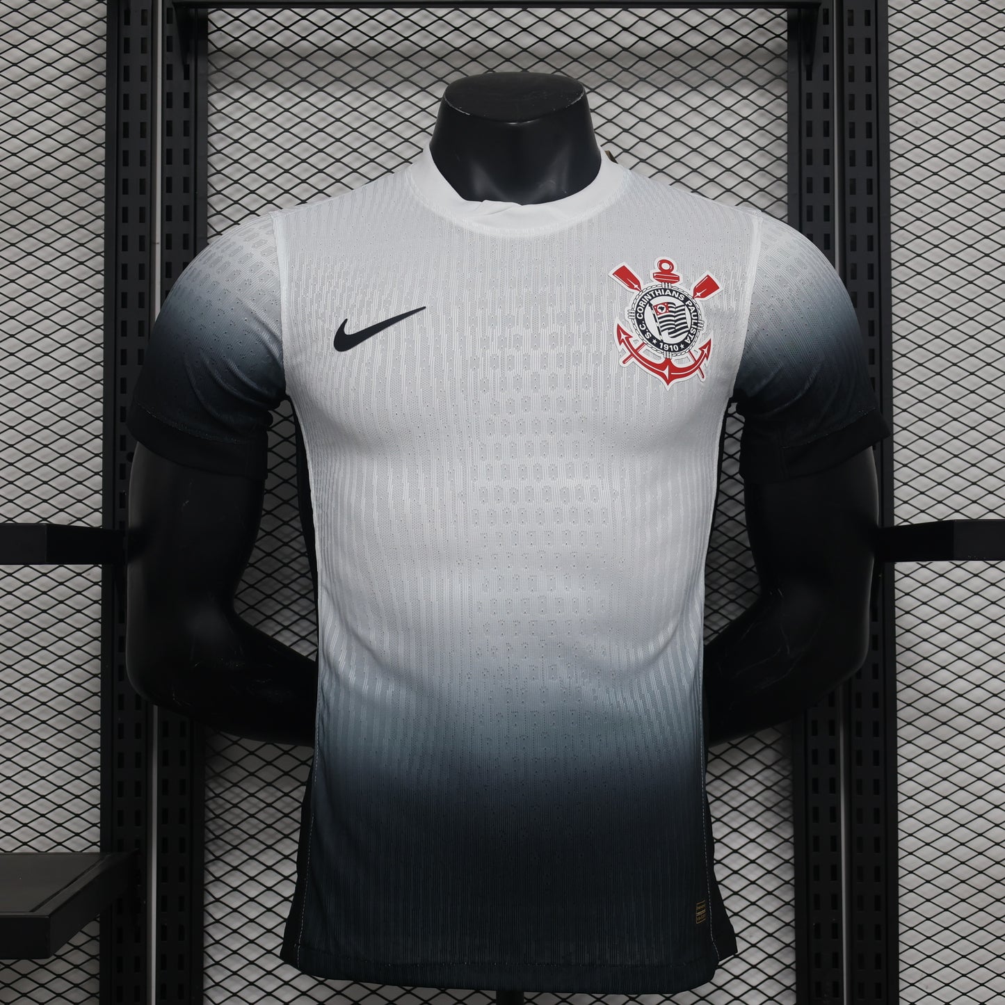 Camisa Timão Home 2024/25 Versão Jogador Nike Masculino - Branco e Preto