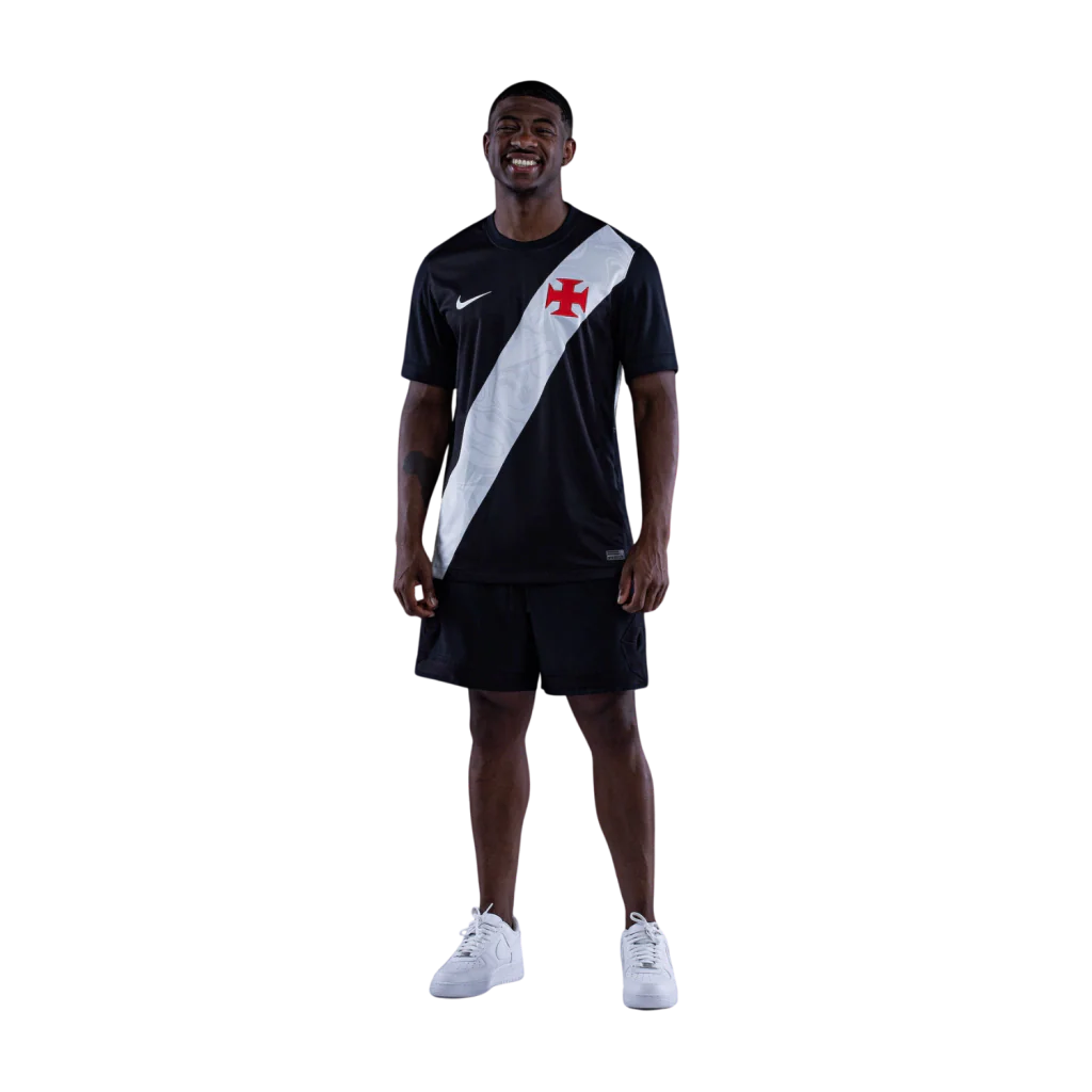 Camisa Vasco Home 2026/27 - Nike Torcedor Masculino - Preto e Branco