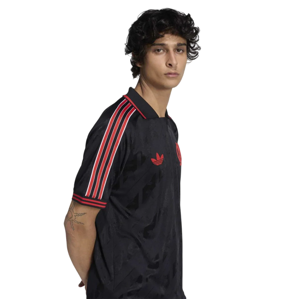 Camisa Flamengo Lifestyler 2025/26 - Torcedor Adidas Masculina - Preto