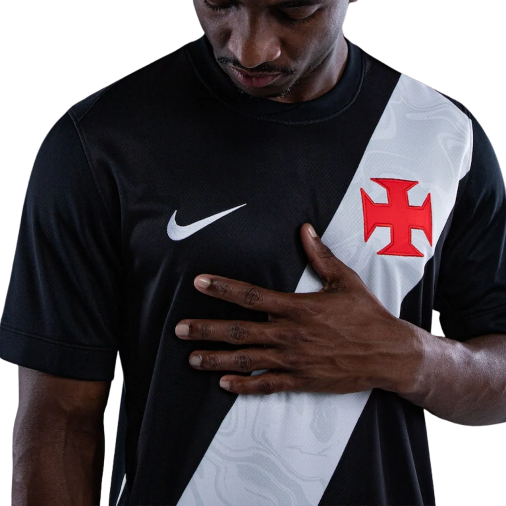 Camisa Vasco Home 2026/27 - Nike Torcedor Masculino - Preto e Branco