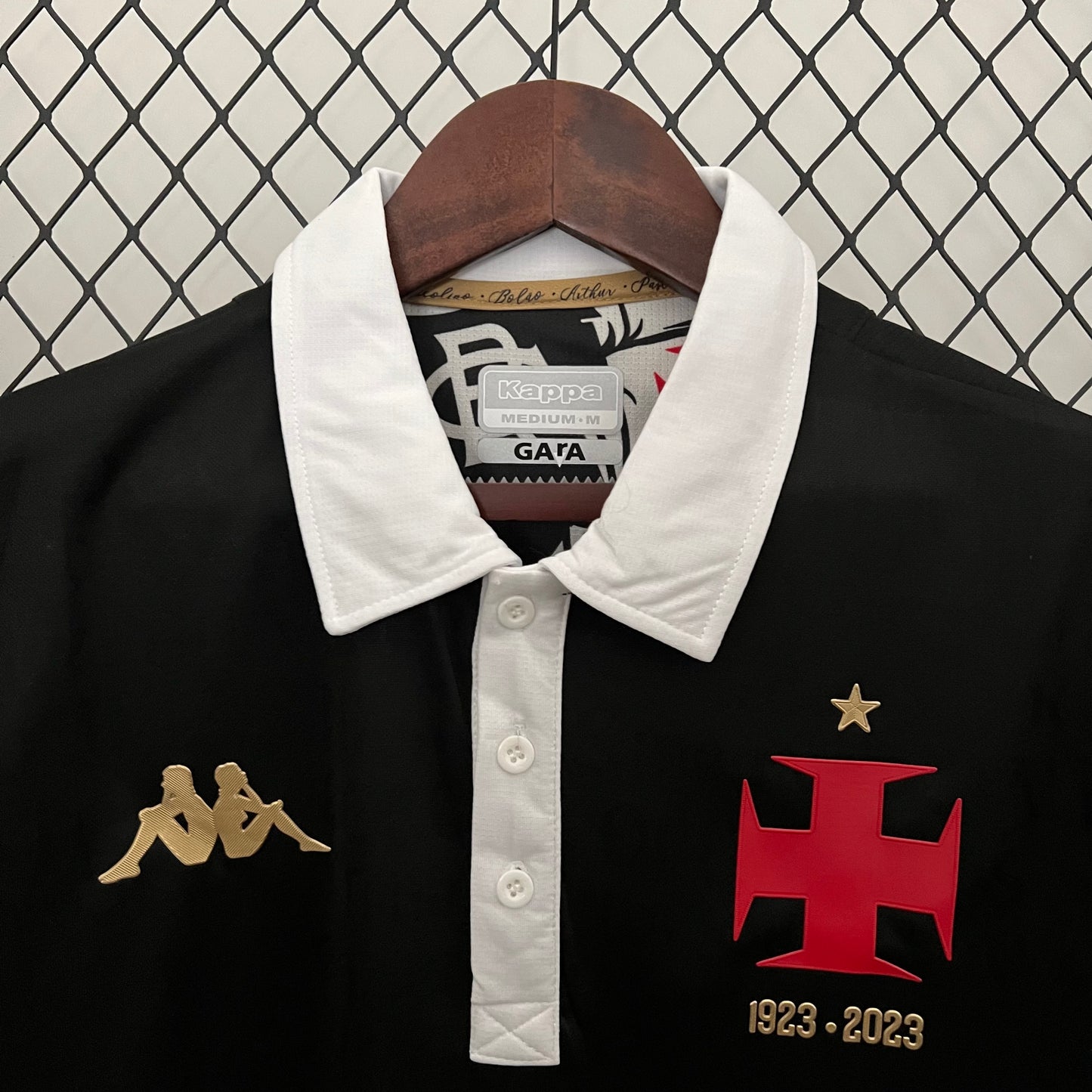 Camisa Vasco da Gama Third 2023/24 - Torcedor Kappa masculina  - Preto