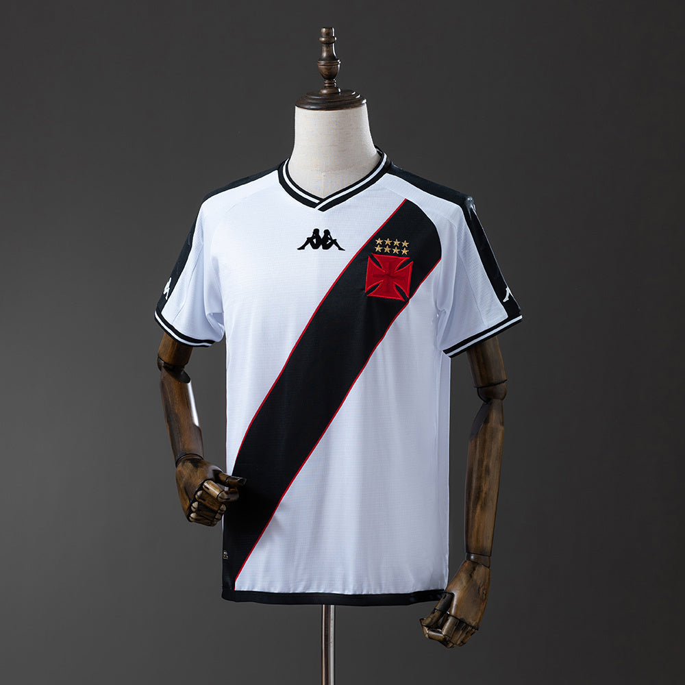 Camisa Vasco da Gama Away 2024/25 - Torcedor Kappa Masculina - Branco