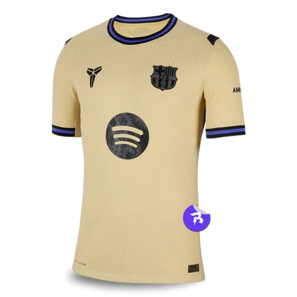 Camisa Barcelona X Kobe Bryant Away 25/26 Jogador Nike Masculino - Amarelo