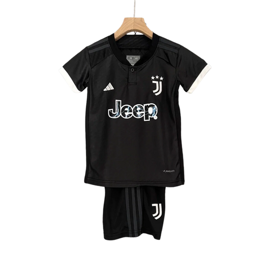 Conjunto Infantil Juventus Third 23/24 - Preto