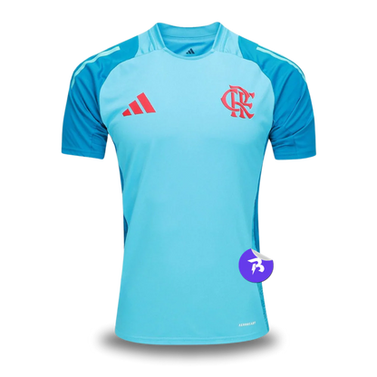 Camisa Flamengo Treino 25/26 - Torcedor Adidas Masculina - Azul claro