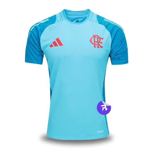 Camisa Flamengo Treino 25/26 - Torcedor Adidas Masculina - Azul claro