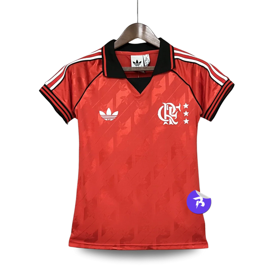 Camisa Flamengo Lifestyle Adidas 2024/25 Feminina - Vermelho