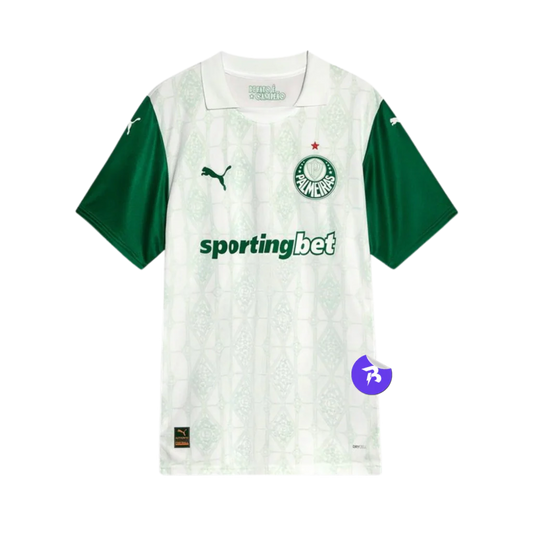 Camisa Palmeiras Away 2025/26 - Torcedor Puma Masculino - Branco