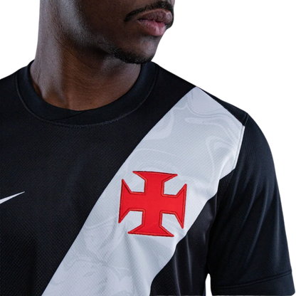 Camisa Vasco Home 2026/27 - Nike Torcedor Masculino - Preto e Branco