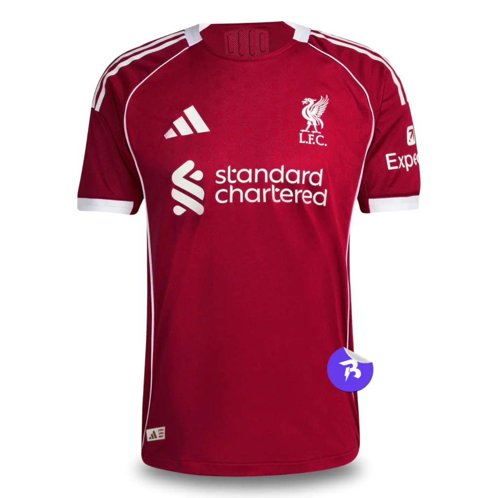 Camisa Liverpool Home 25/26 Jogador Adidas Masculino - Vermelho