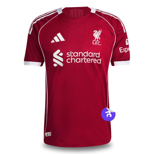 Camisa Liverpool Home 25/26 Jogador Adidas Masculino - Vermelho