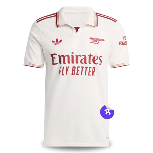 Camisa Arsenal Third 25/26 Jogador Adidas Masculino - Bege