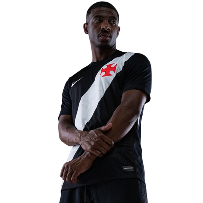 Camisa Vasco Home 2026/27 - Nike Torcedor Masculino - Preto e Branco