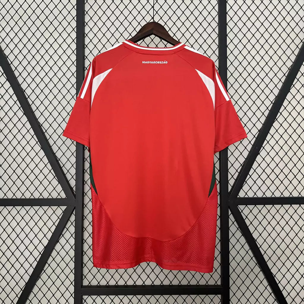 Camisa Hungria Home Eurocopa 24/25 - Torcedor Adidas Masculino - Vermelho