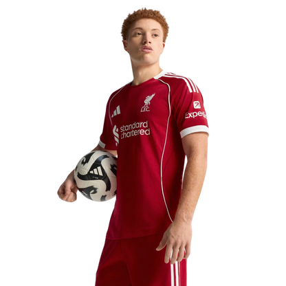 Camisa Liverpool Home 25/26 Jogador Adidas Masculino - Vermelho
