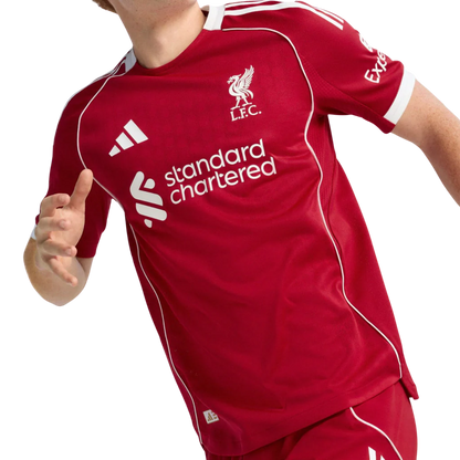 Camisa Liverpool Home 25/26 Jogador Adidas Masculino - Vermelho