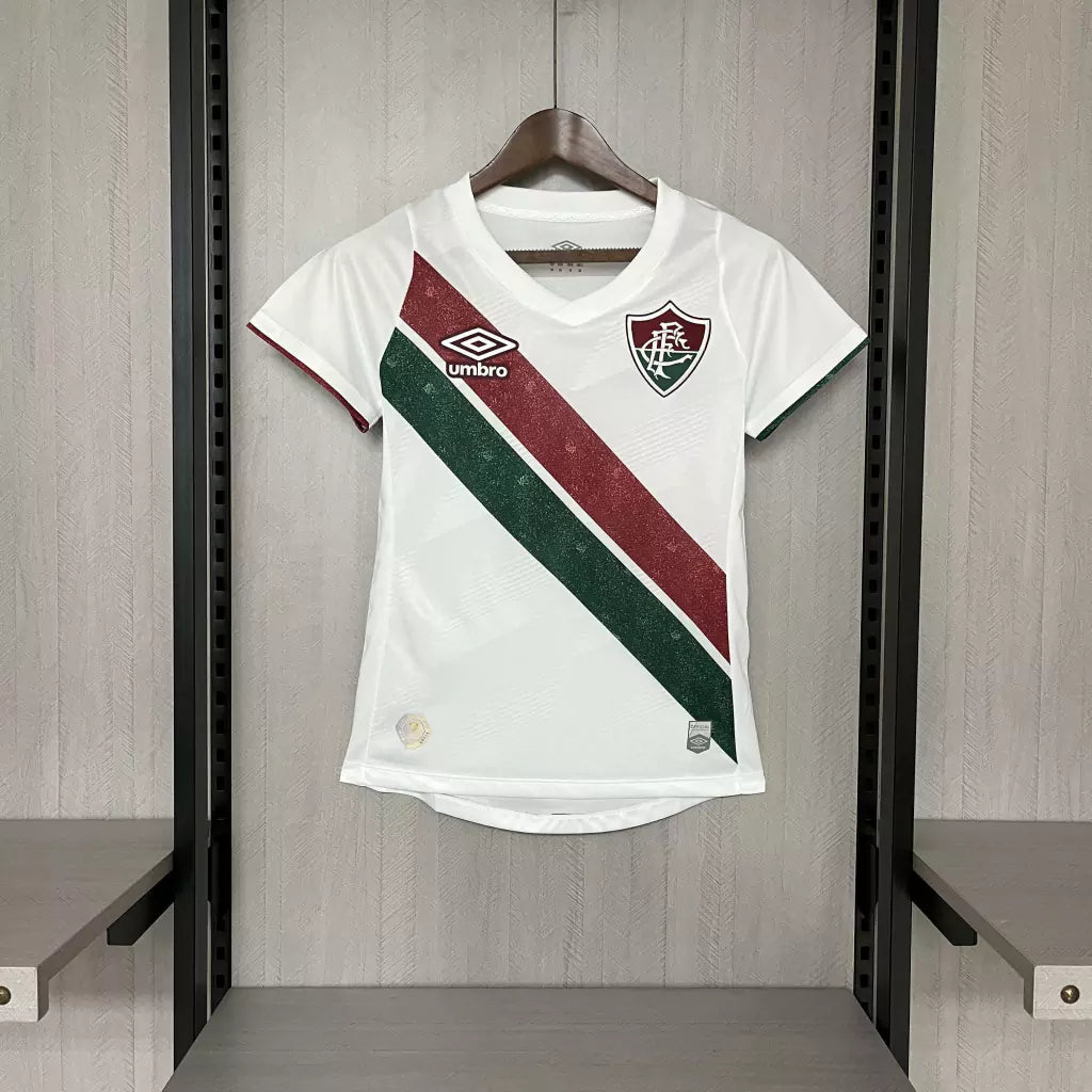 Camisa Fluminense Away 2024/25 Torcedor Umbro Feminina - Branco
